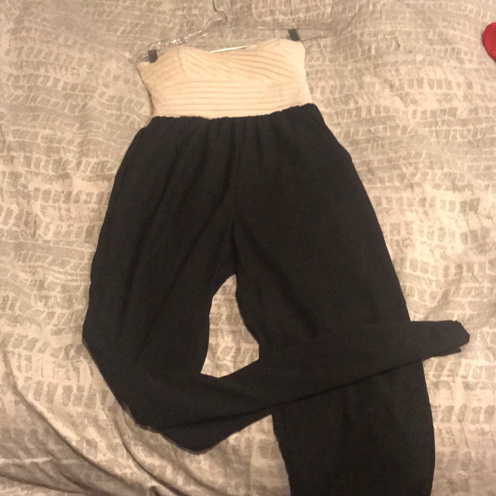 Black and white jumpsuit